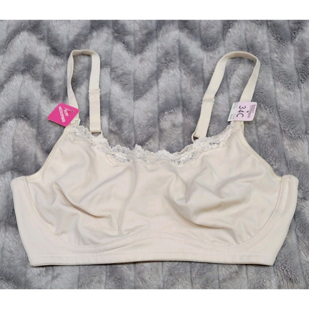 Sweet Nothings 34C Beige Microfiber Nursing Bra Style W1130 NWT